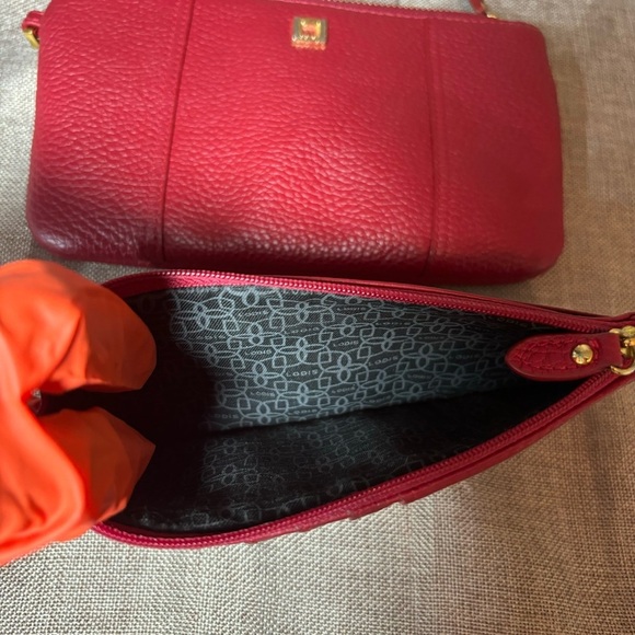 Lodis Olivia Red Italian Leather Wristlet Wallet Combo. NWOT - Picture 9 of 12